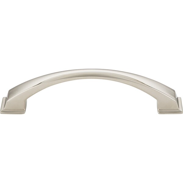 128 Mm Center-to-Center Polished Nickel Arched Roman Cabinet Pull